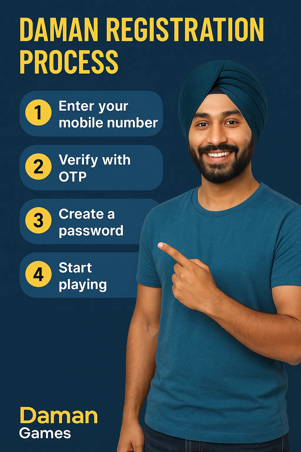 Daman Games Registration Process